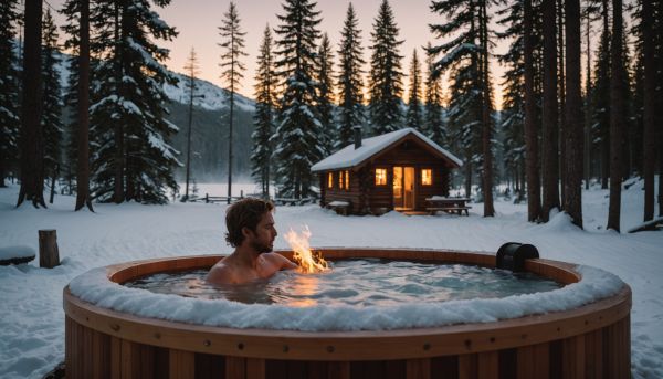 Le bain nordique extérieur réchauffe corps et esprit